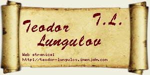 Teodor Lungulov vizit kartica